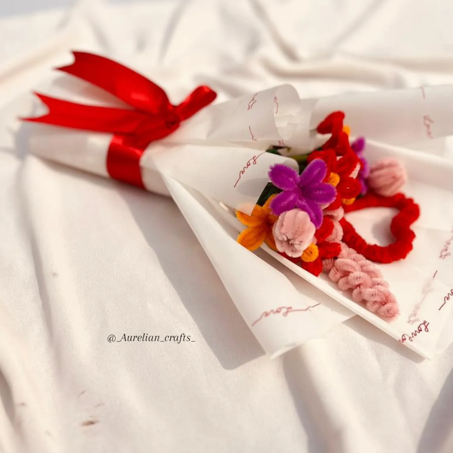 Customized Aesthetic Pipe Cleaner Bouquet